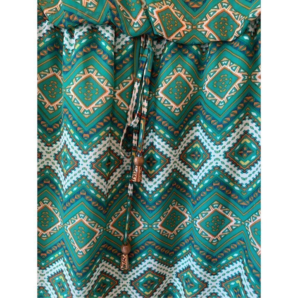 City Triangles Green Multicolored Sleeveless Dres… - image 4